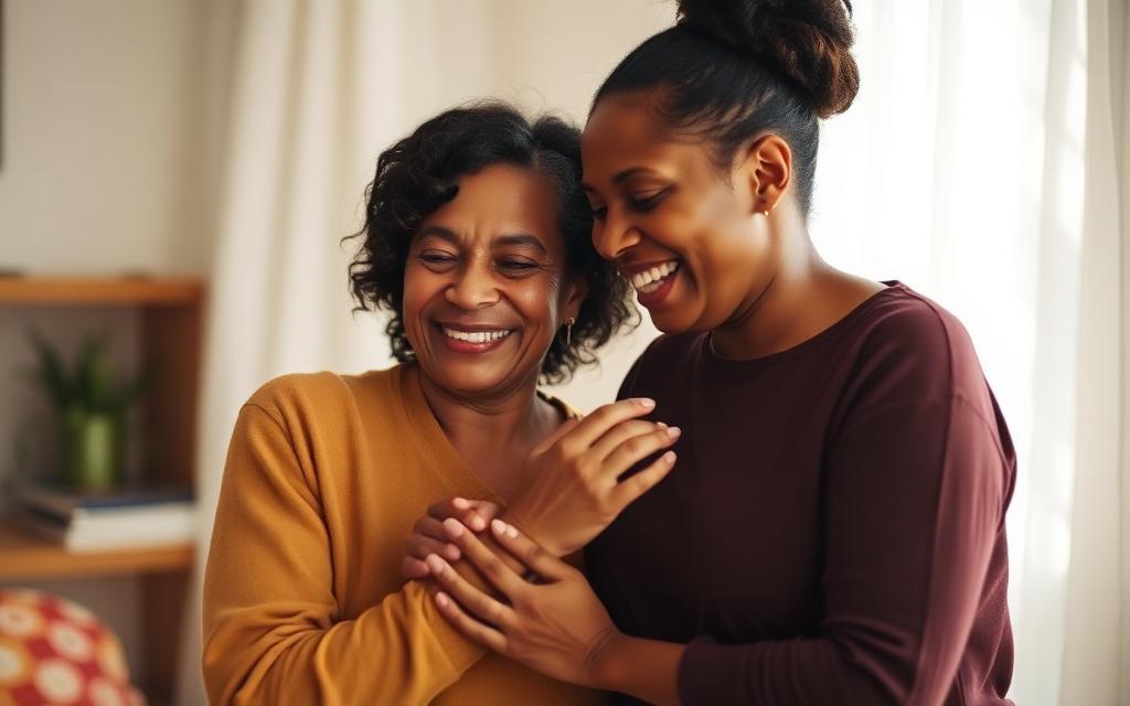 Warm, diverse women sharing a compassionate moment about egg donation in San Diego
